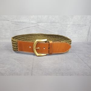 MaxMara Tan and Gold Women's Belt